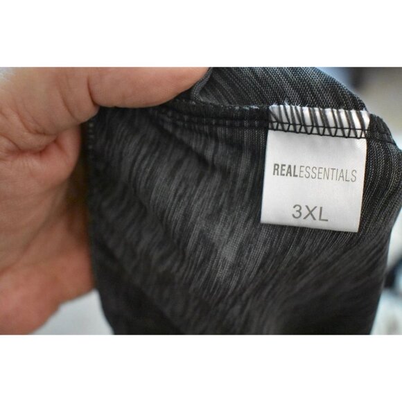 Men's Real Essentials Gray Basketball Shorts Pockets Drawstring Size 3XL - Picture 4 of 6